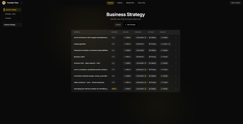 Founder Flow screenshot